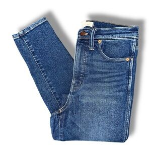 Madewell The 10” High Rise Skinny Jean Women’s 27 Slim Dark Blue Wash Stretch